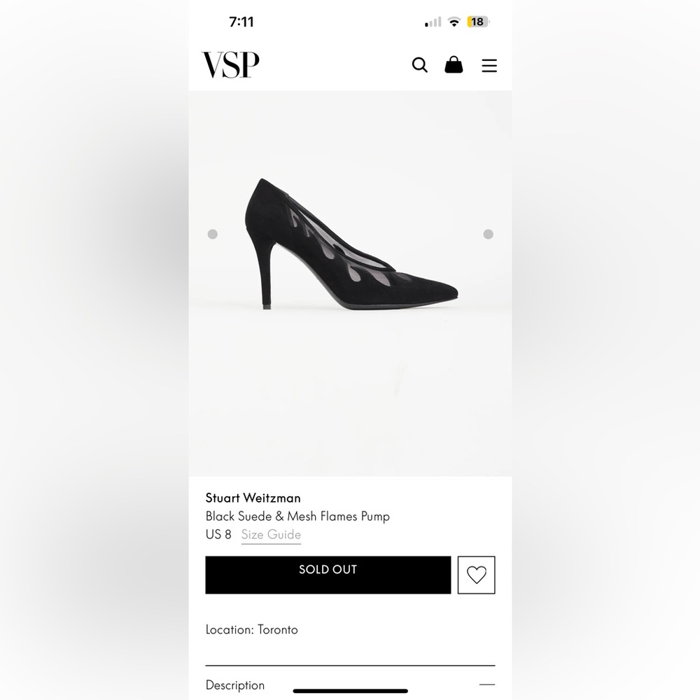 Stuart Weitzman Black Mesh Heels